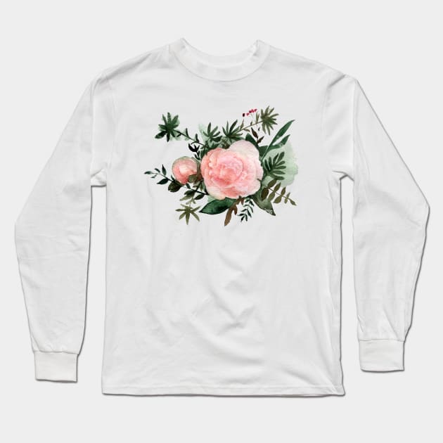 Flower #2 Long Sleeve T-Shirt by Olga Berlet